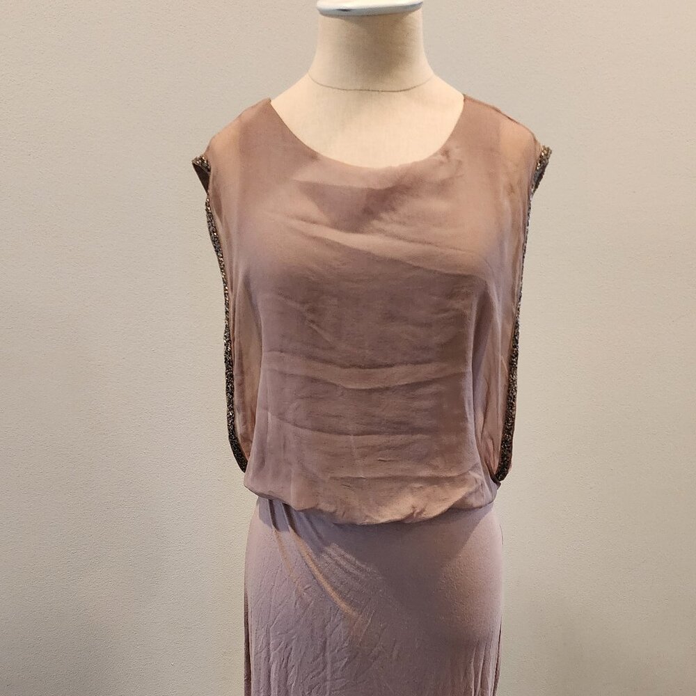 Bailey 44 Midi Dress with Embellished Sleeve